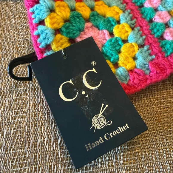 C.C Multicolor Crochet Granny Square head wrap - Picture 4 of 4